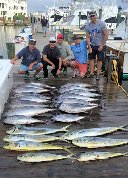 This charter group sure had a spectacular days catch.