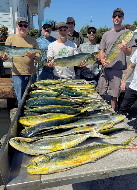 OC charter group with awesome catch of mahi.